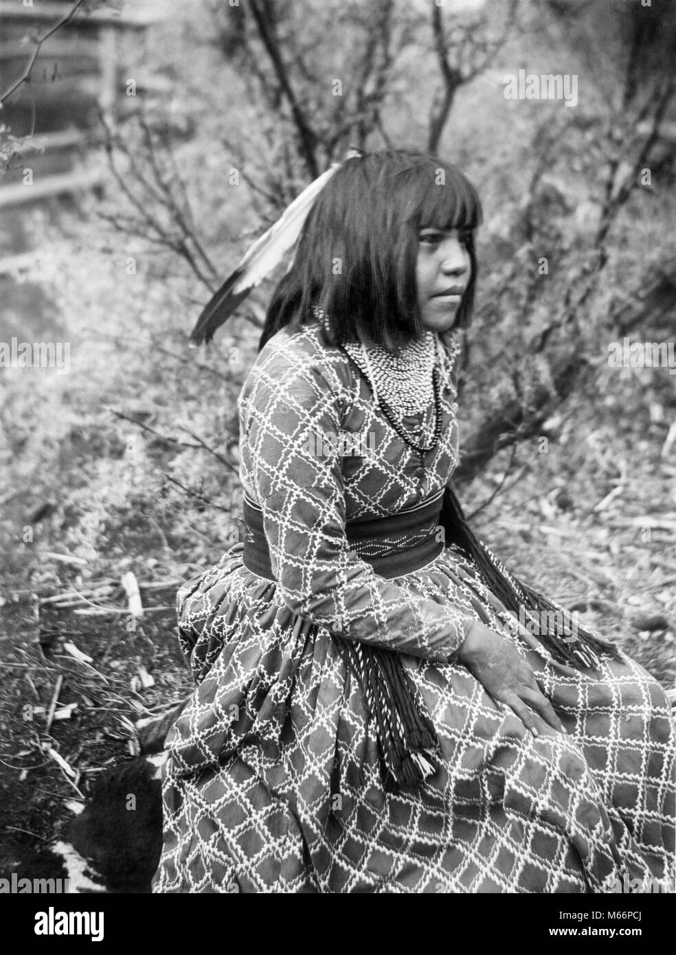 1890s 1899 ritratto dei nativi americani HAVASUPAI donna indiana da G. WHARTON JAMES - Q73436 CPC001 HARS UNA SOLA PERSONA HOME vita seduti NEGLI STATI UNITI spazio copia di metà lunghezza cari Indiani ragazza adolescente NOSTALGIA 20-25 anni acconciatura 18-19 anni PRIDE 1890 ARIZONA ADOLESCENTE NATIVE AMERICAN NATIONAL PARK il novellame nativi americani giovane donna adulta 1899 AZ B&W BANGS BIANCO E NERO COCONINO COUNTY GRAND CANYON HAVASUPAI in vecchio stile persone Foto Stock