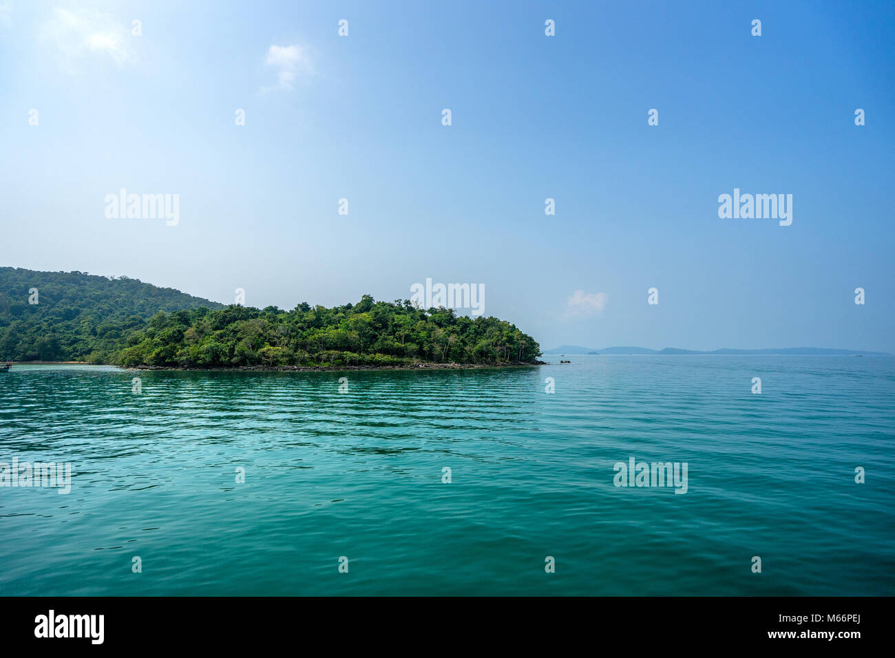 Bellissima spiaggia e bellissima isola, Koh Rong samloem isola, a Sihanoukville, Cambogia Foto Stock