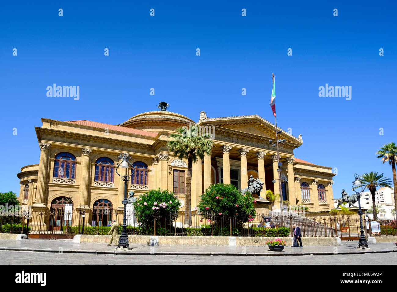 Opera House Teatro Massimo, Palermo, Sicilia, Italia Foto Stock