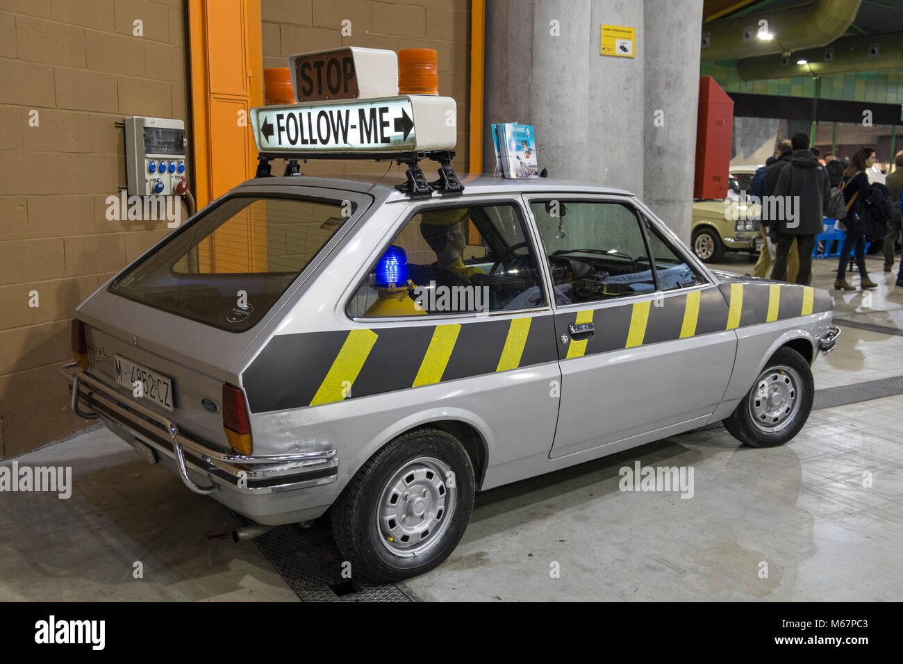 1979 Ford Fiesta L. retrò Málaga 2018. Spagna. Foto Stock