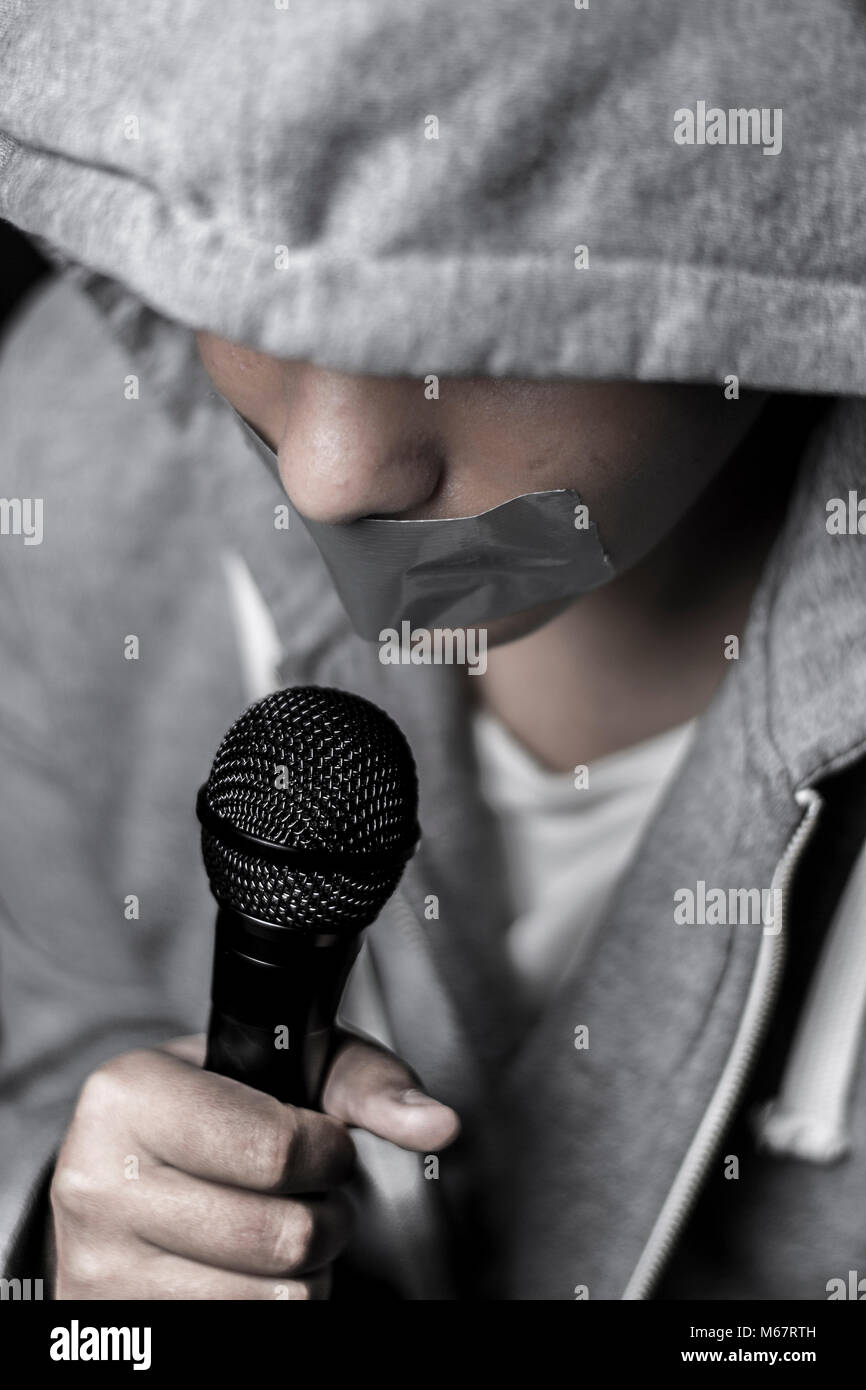 Libertà di espressione Foto Stock