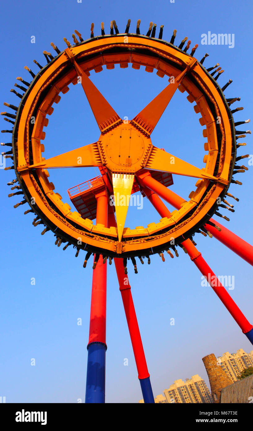 Il Pendolo di Nanchang Wanda Theme Park Foto Stock