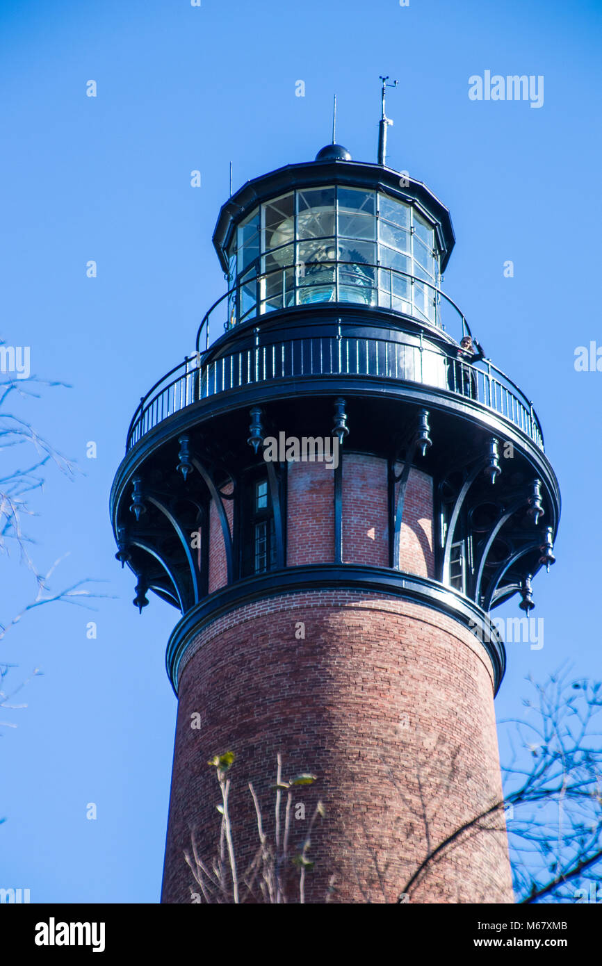 Mattone faro sul Outer Banks del North Carolina Foto Stock