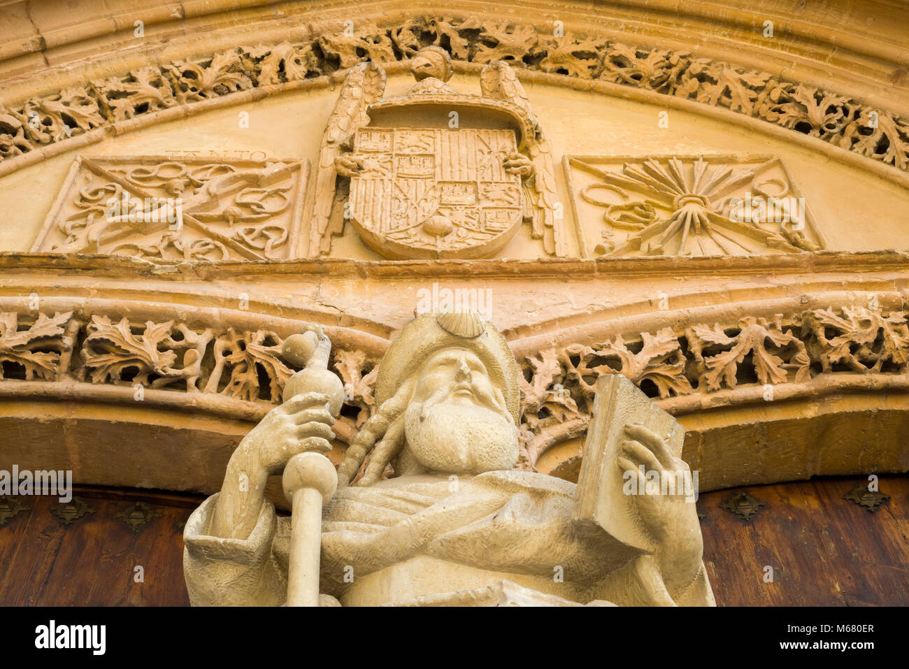 La chiesa parrocchiale di Santiago Apostol nella città di Orihuela, Provincia di Alicante, Spagna. Foto Stock