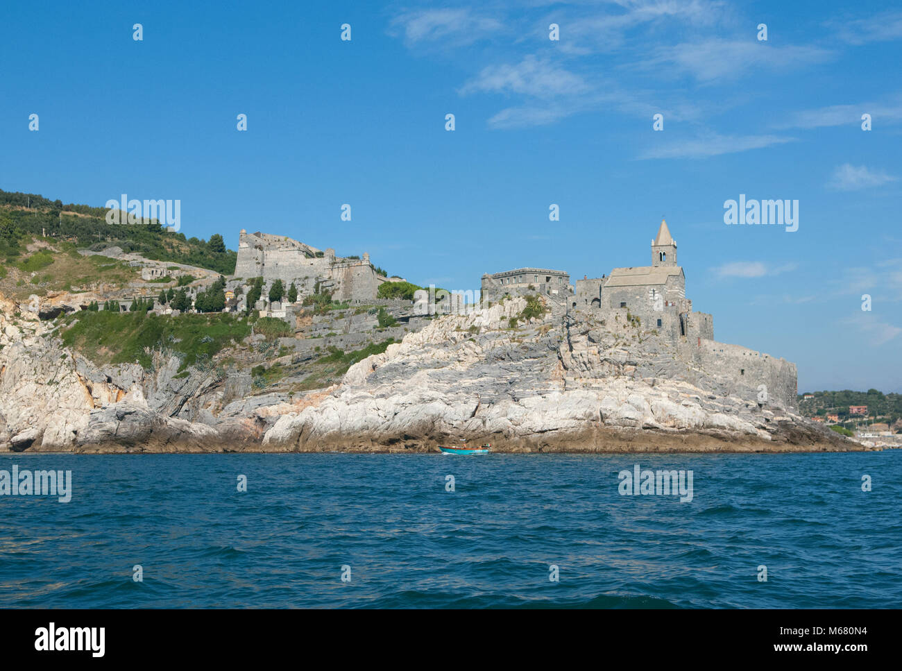 La Chiesa di San Pietro a Portovenere Liguria Italia Foto Stock