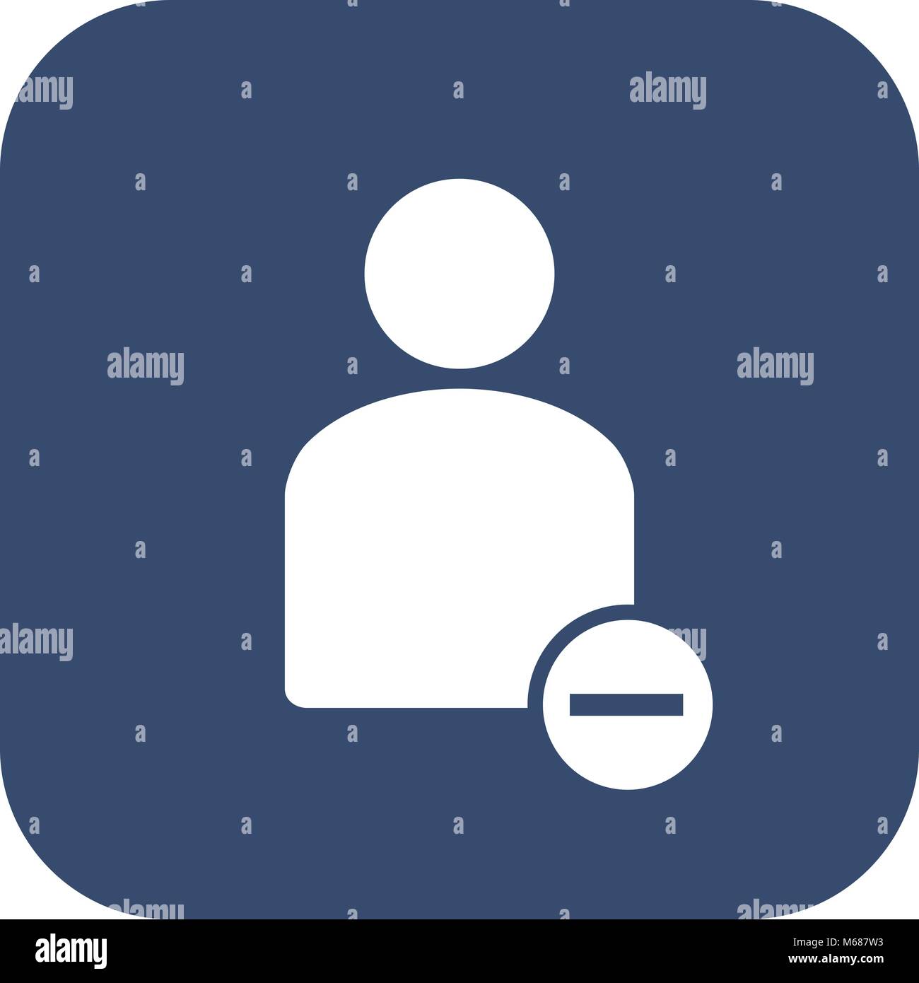 Illustrazione di vettore di linea sottile rimuovere utente maschio Icona azione. Può essere utilizzato come pulsante menu, elemento di interfaccia utente modello, badge, segno, simbolo, com Illustrazione Vettoriale