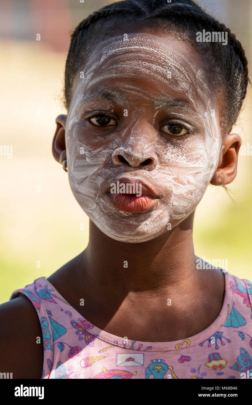 Bambino da east London township Foto Stock