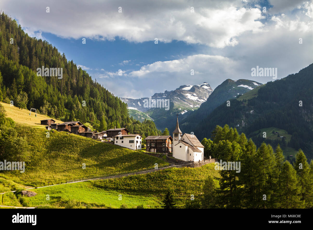 Vista panoramica di biental svizzera Foto Stock