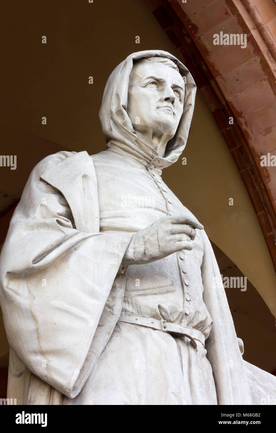 Statua in marmo di Giotto a Padova, Italia Foto Stock