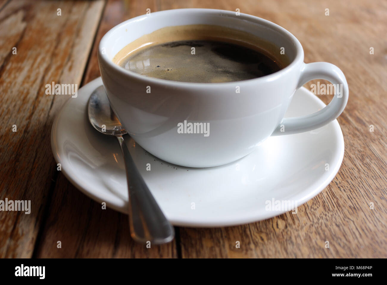 Tazza di caffè nero Foto Stock
