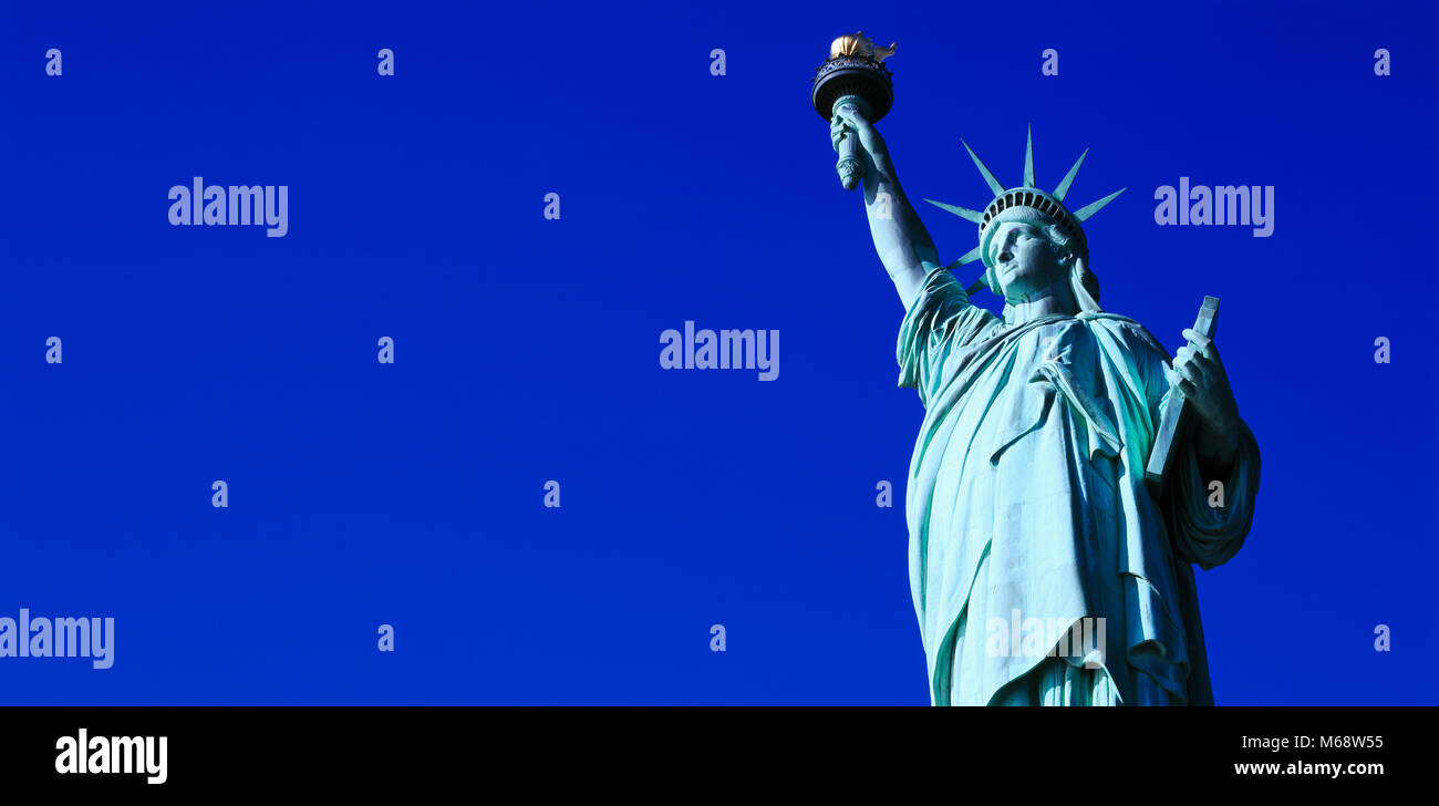 Statua della Libertà, New York, Stati Uniti d'America Foto Stock