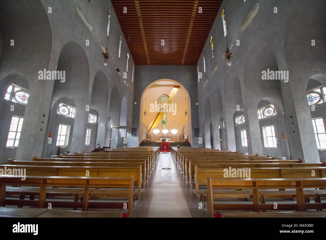 L Assunzione di Maria cattedrale chiamata anche cattedrale Memoriale della Pace nel centro di Hiroshima Foto Stock