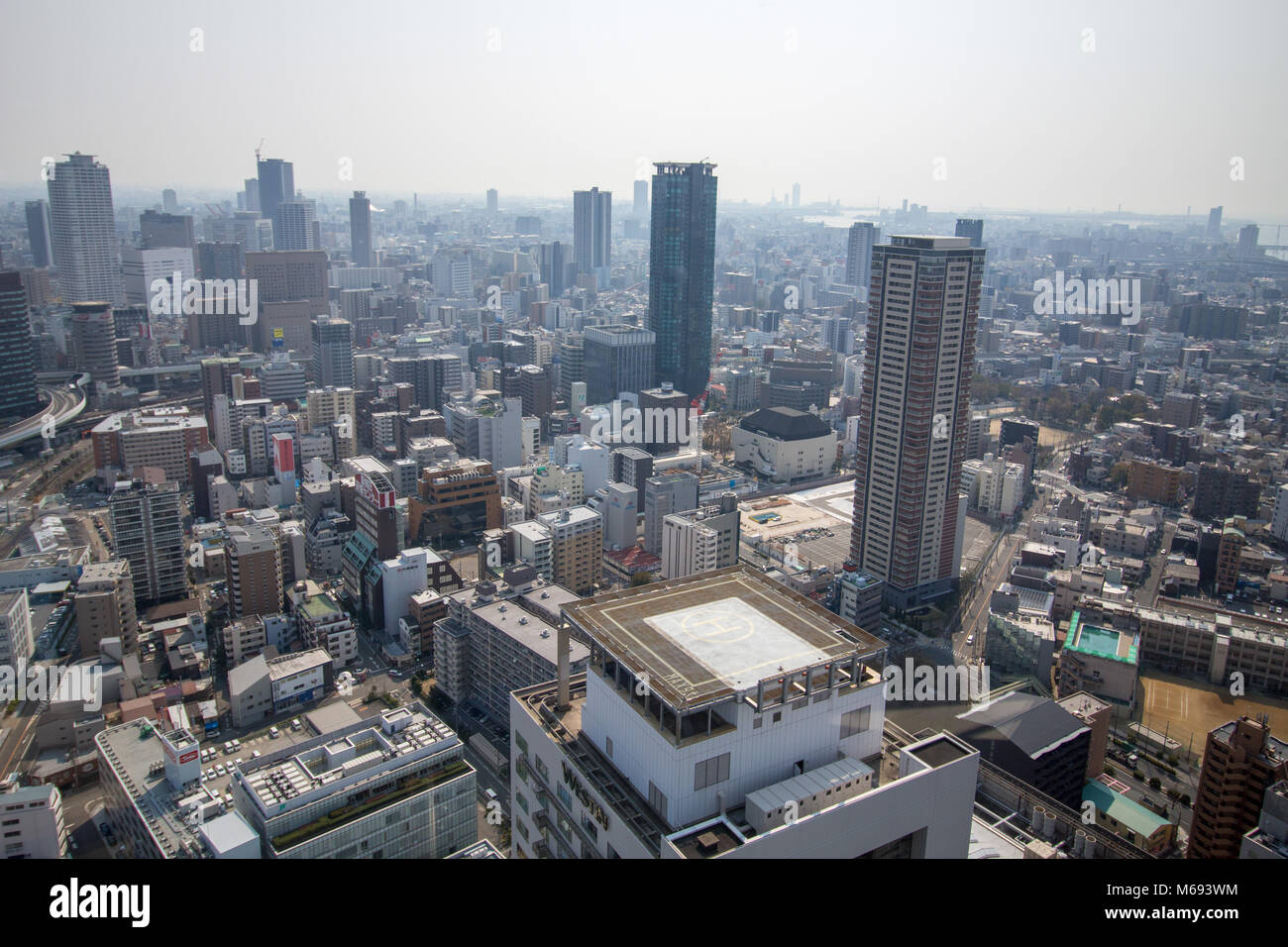 Il cielo di Umeda edificio è il diciannovesimo-edificio più alto in Prefettura di Osaka, in Giappone e in una delle città più riconoscibili punti. Foto Stock