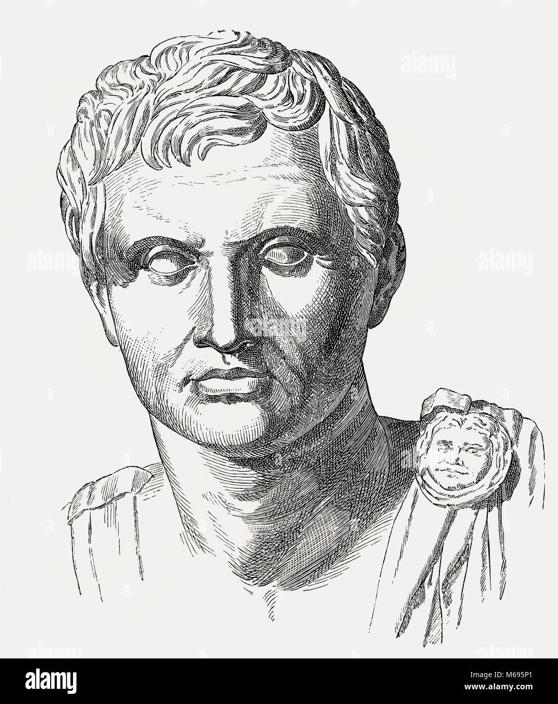 Gnaeus Pompeo Magno, Pompeo il grande, 106 BC - 48 BC, leader politico della tarda Repubblica Romana Foto Stock