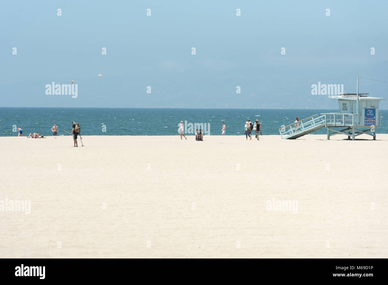 Famosa in tutto il mondo la spiaggia di Venezia una delle più famose spiagge della California. Foto Stock