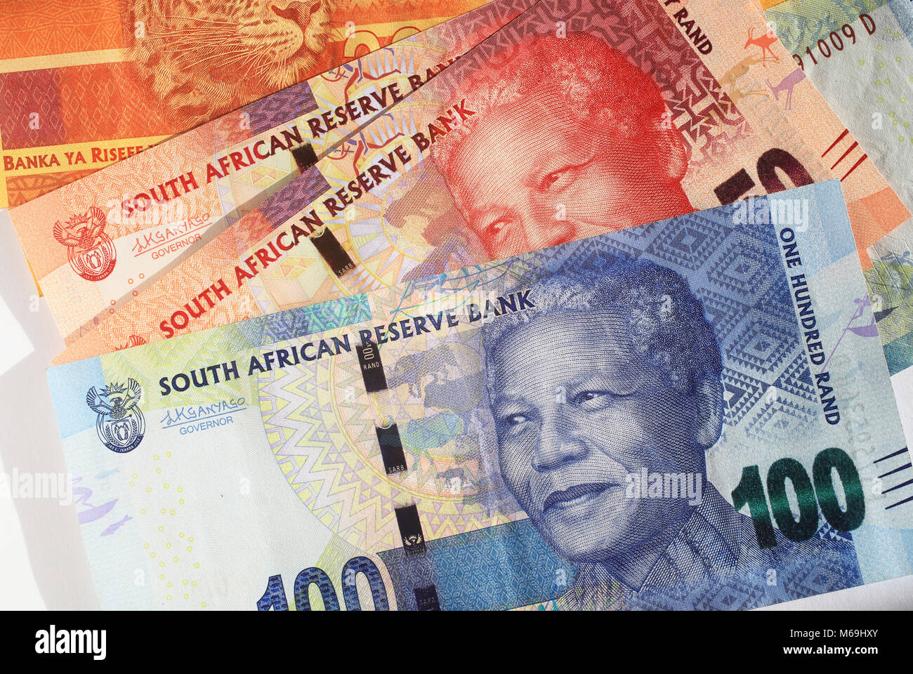 South African moneta - rand Foto Stock