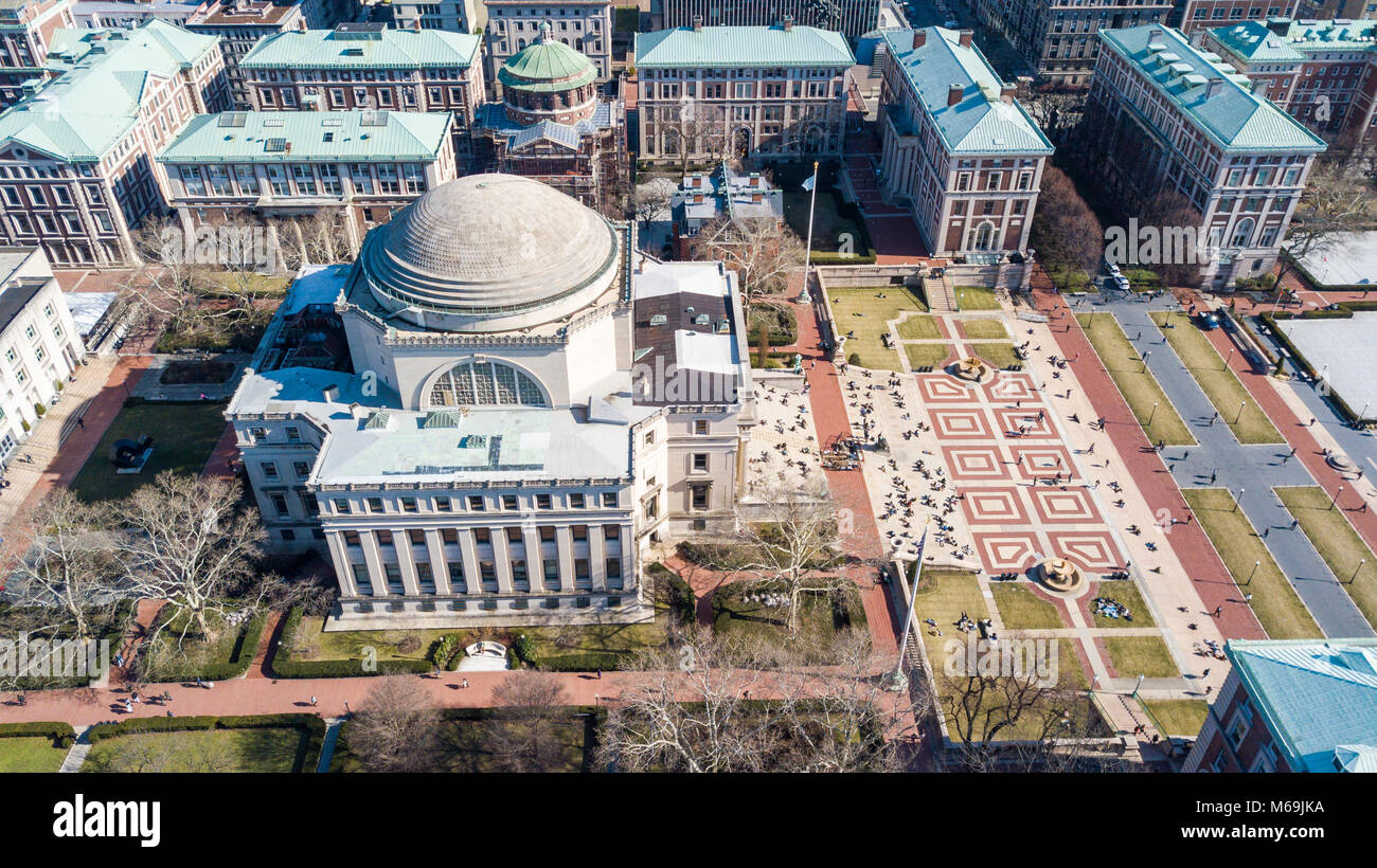 La Columbia University Campus, New York City, Stati Uniti d'America Foto Stock