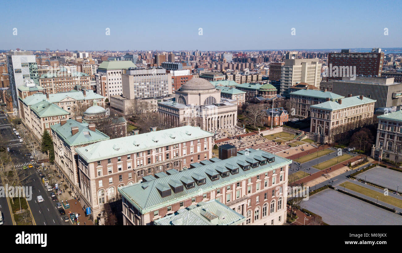 La Columbia University Campus, New York City, Stati Uniti d'America Foto Stock