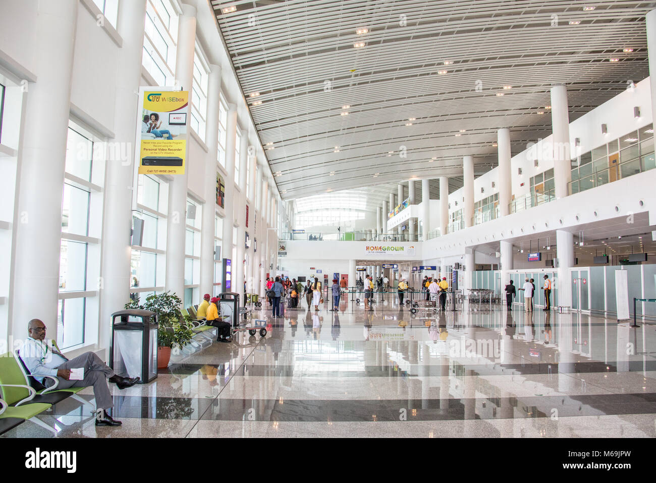 VC Bird International Airport, Antigua Foto Stock