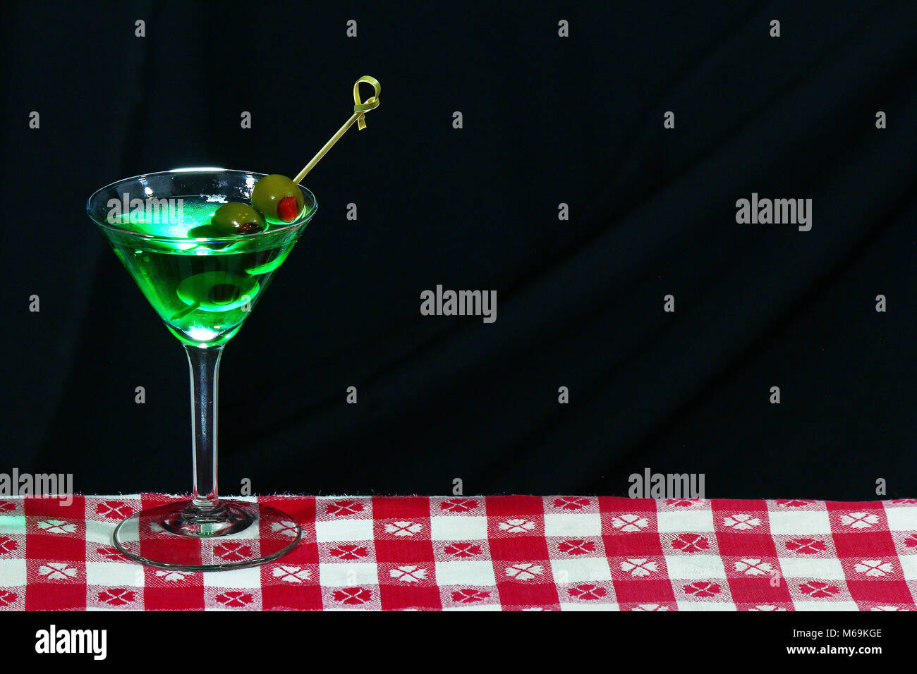 Cocktail di verde per San Patrizio giorno Foto Stock