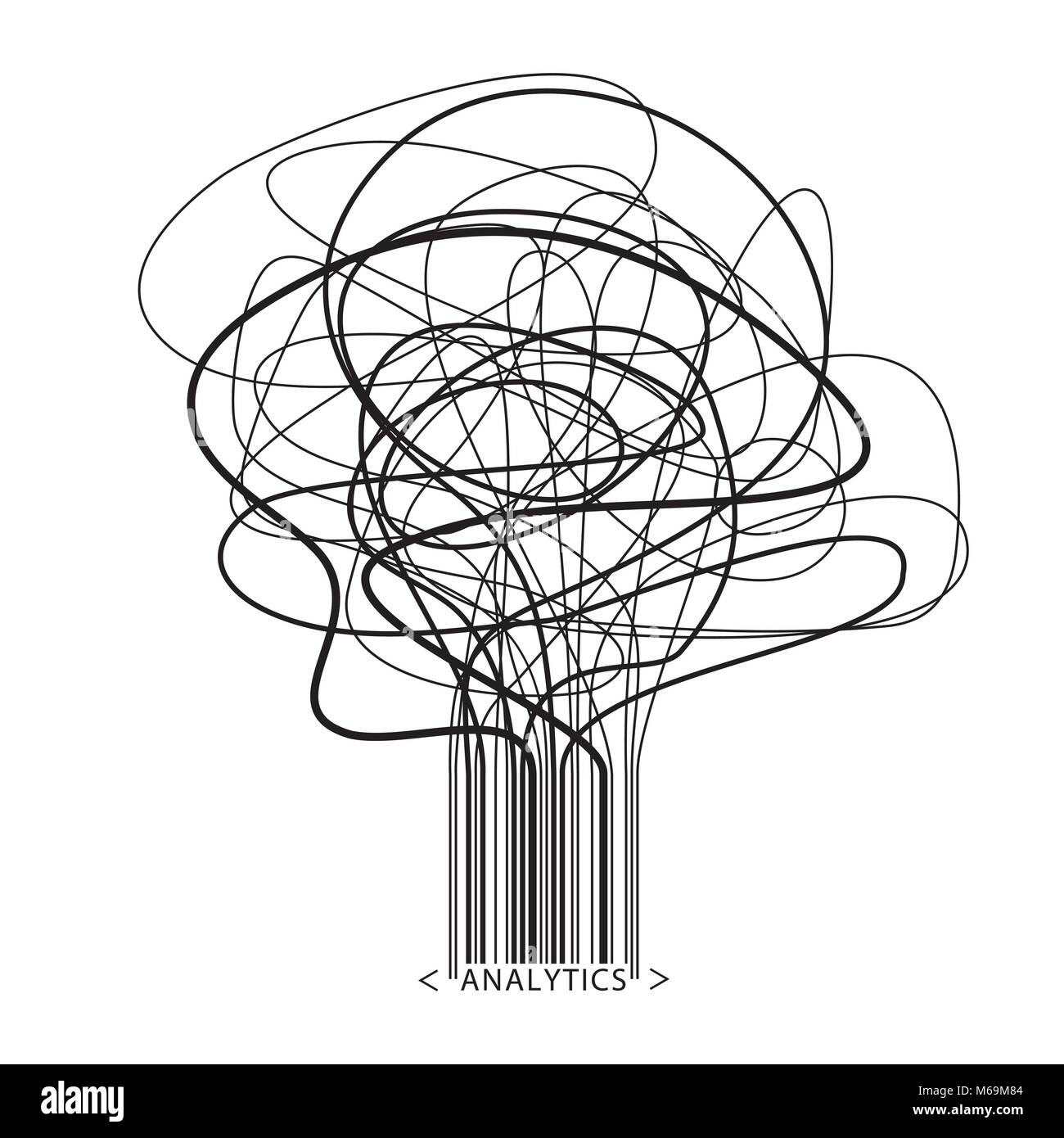 Analisi complesse - big data mining Illustrazione Vettoriale