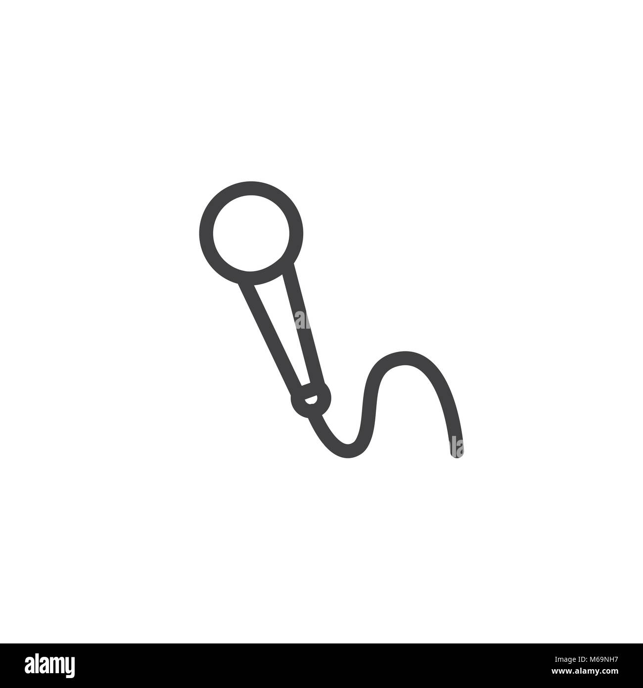 Generico simbolo microfono mostra audio o ai il riconoscimento vocale Illustrazione Vettoriale