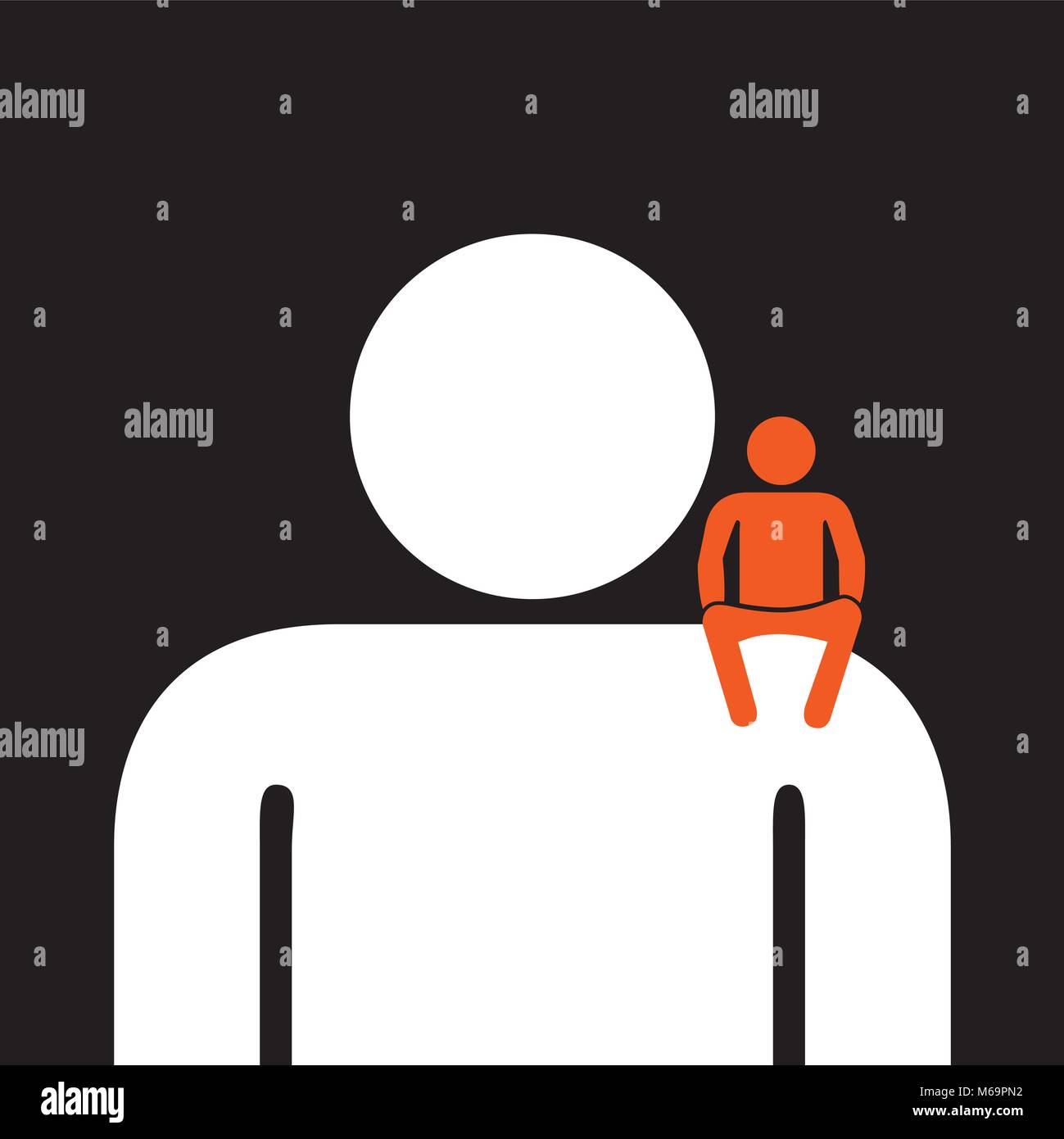 Assistente personale pronto ad aiutare in qualsiasi momento Illustrazione Vettoriale