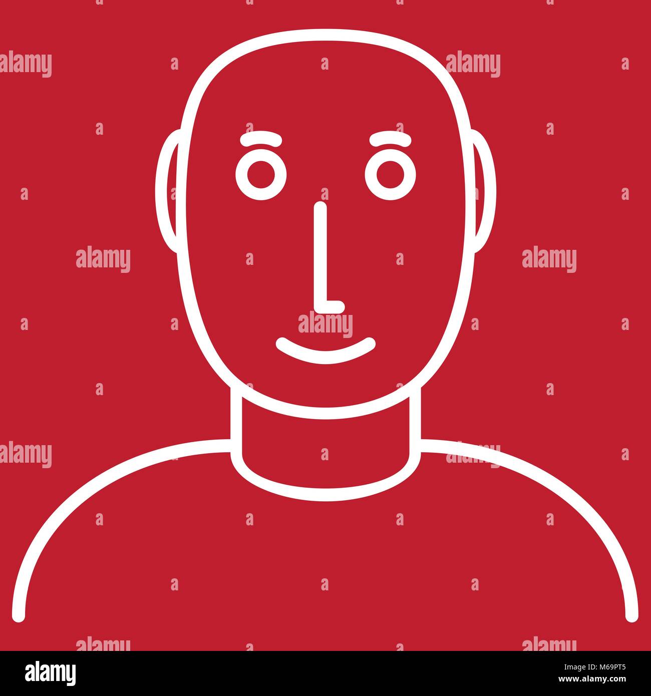 Generic social media avatar utente Illustrazione Vettoriale