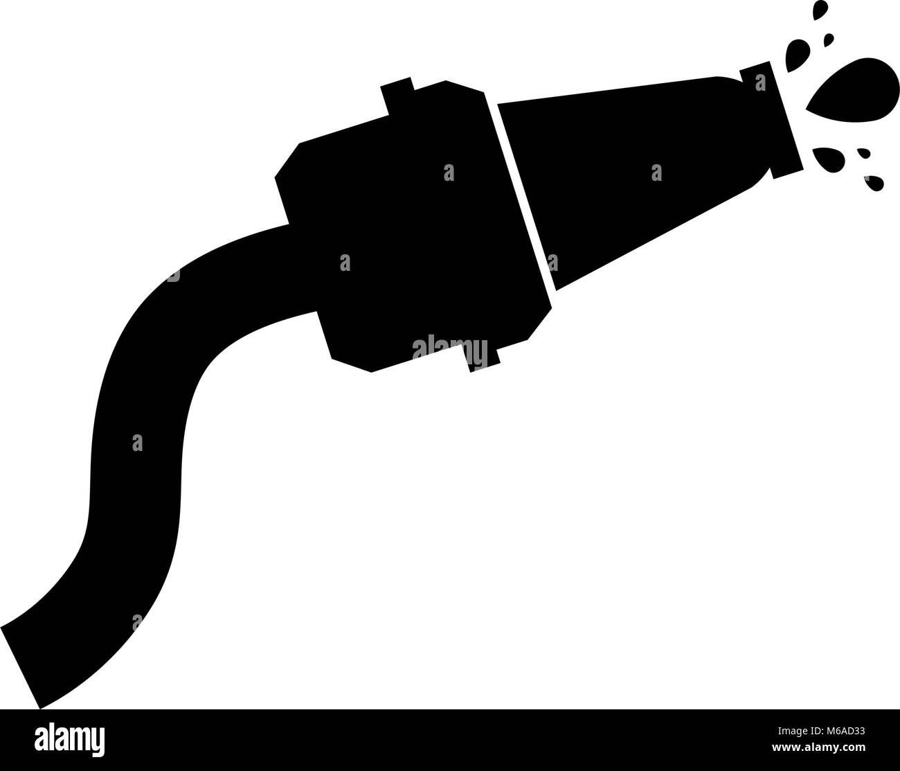 Fire icona del tubo flessibile Illustrazione Vettoriale