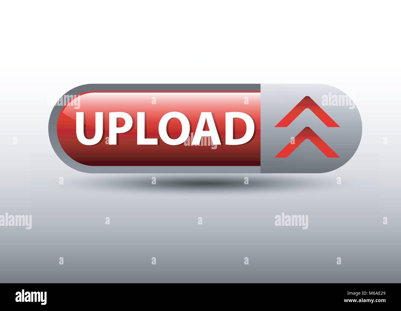 Pulsante di caricamento il design per il sito internet di Illustrazione Vettoriale