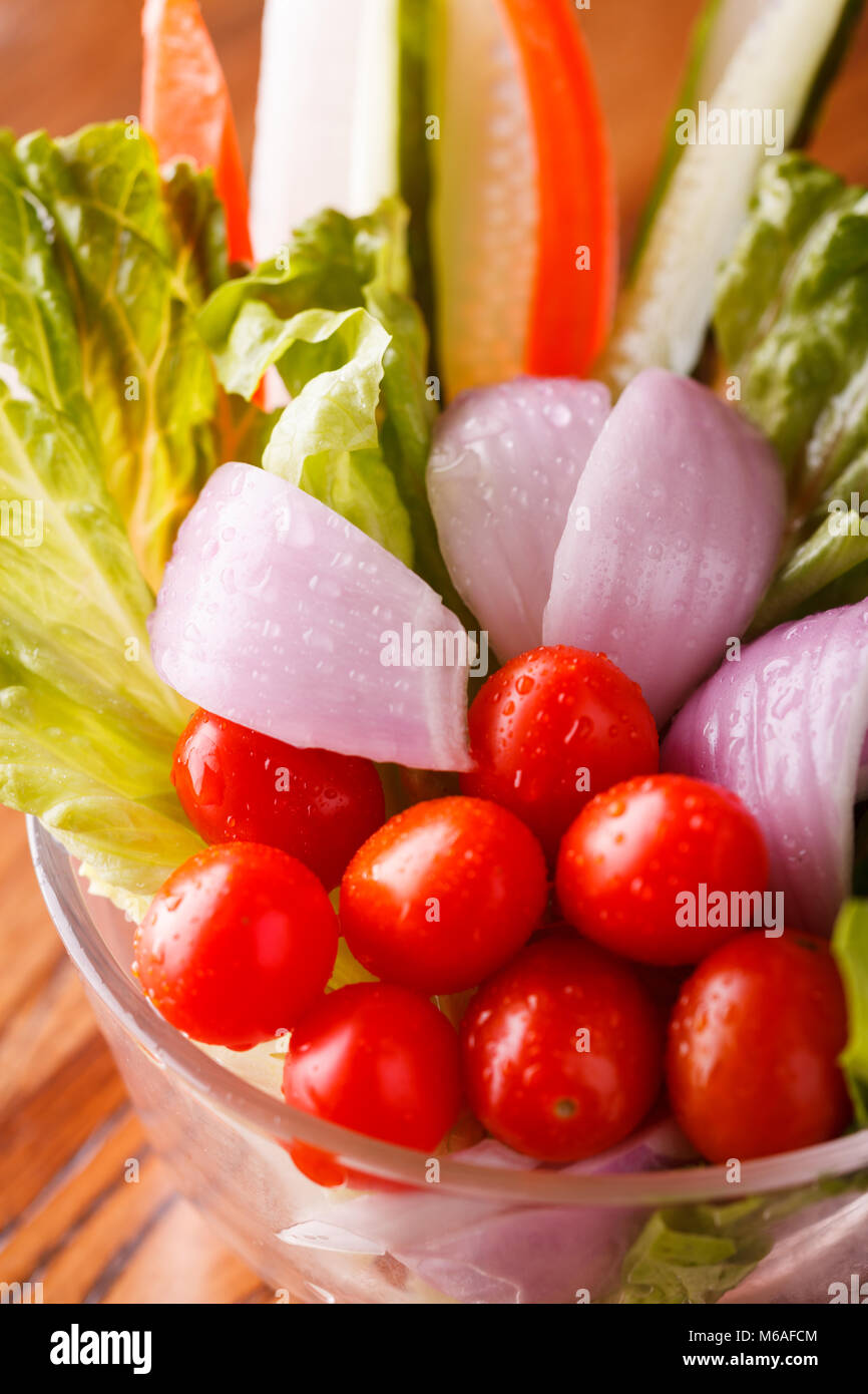 Assortimento di verdure piatti freddi Foto Stock