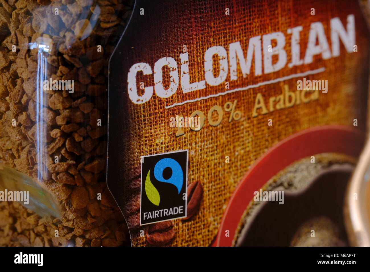 Fairtrade caffè istantaneo Foto Stock