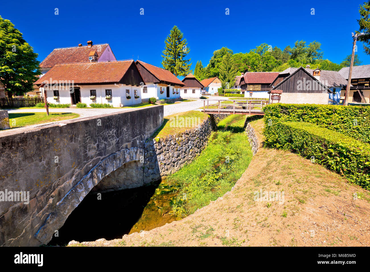 Kumrovec pittoresco villaggio nella regione di Zagorje croato, luogo di nascita di Josip Broz Tito, ex leader della Iugoslavia Foto Stock