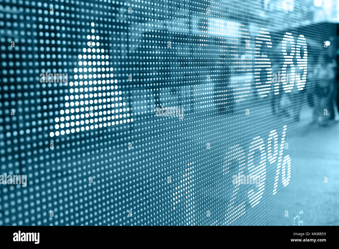 Hong Kong stock di display grafici di mercato Foto Stock