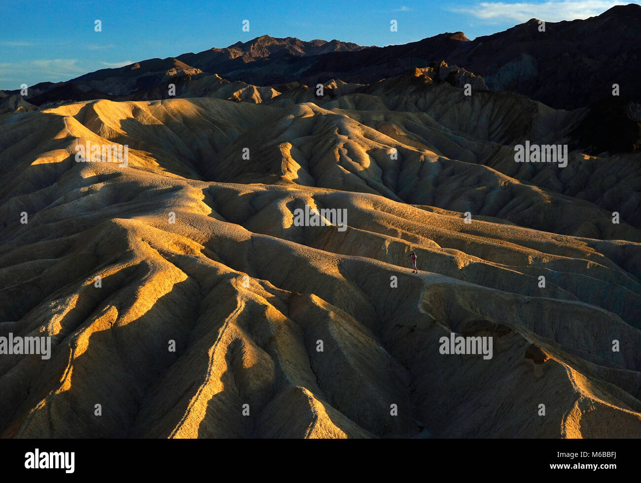 Zabriskie Point , Death Valley, California, Stati Uniti d'America Foto Stock