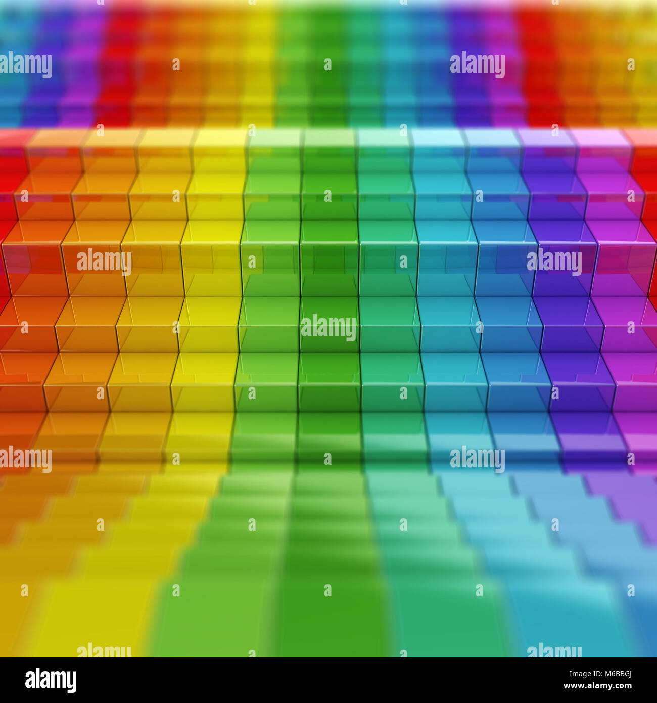 Rainbow sfondo modello 3D rendering Foto Stock