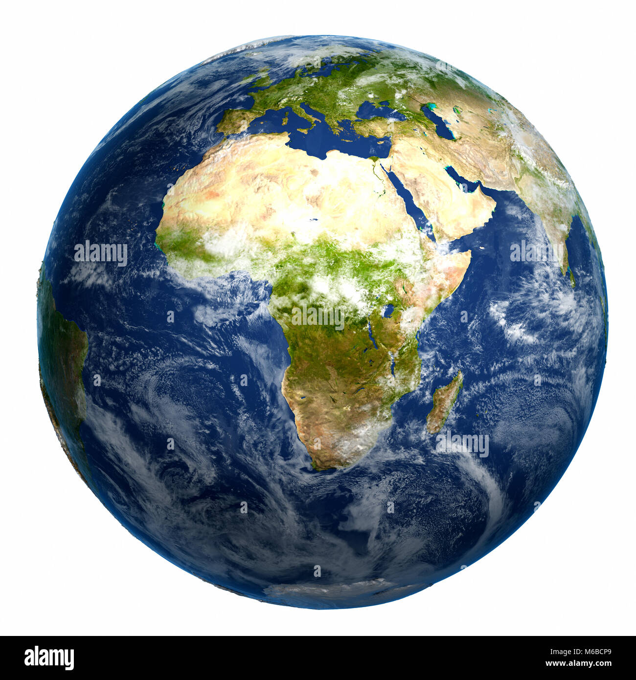 Globo terrestre mappa 3D rendering Foto Stock