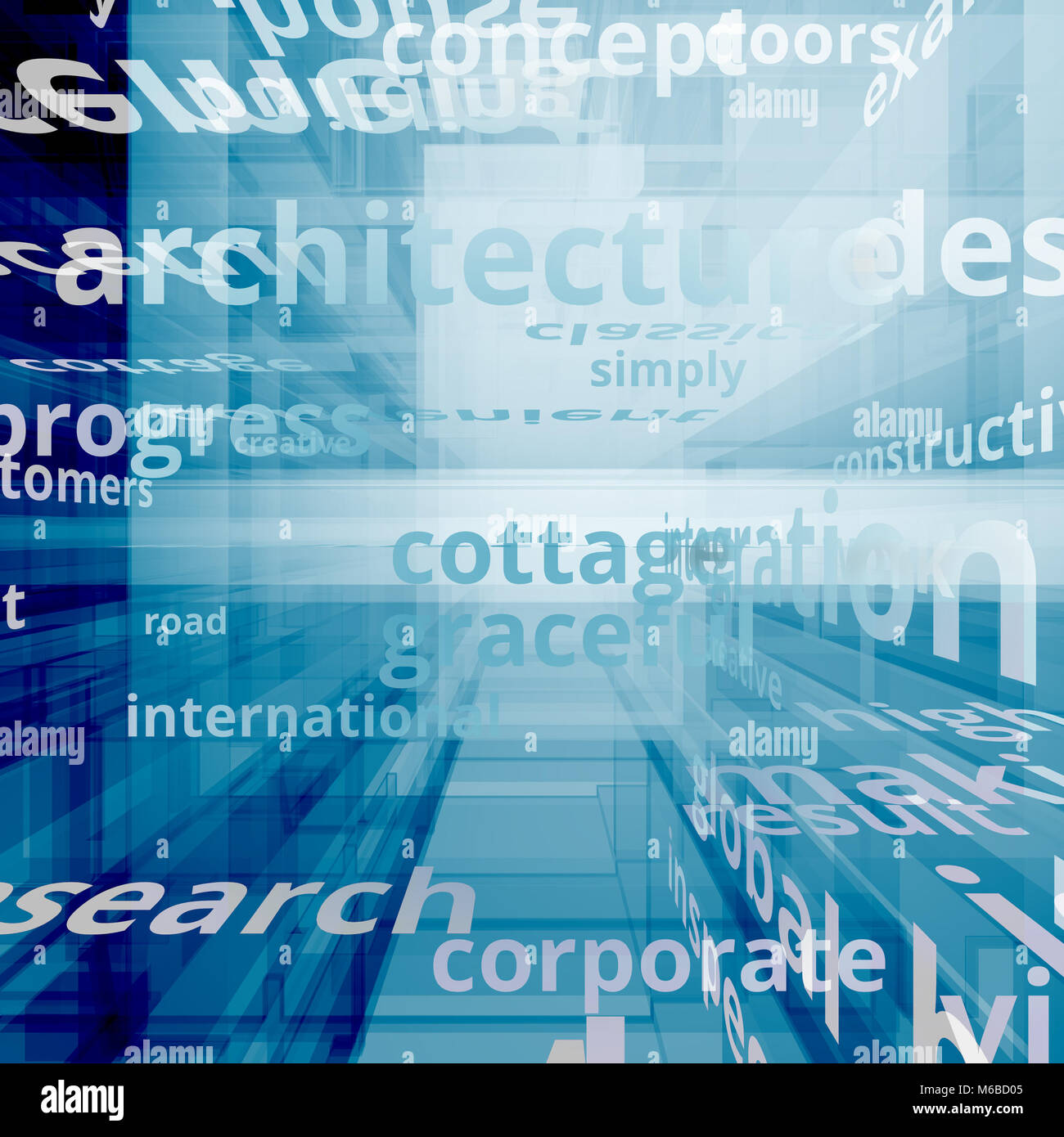 Concetto di multimediale rendering 3D Foto Stock