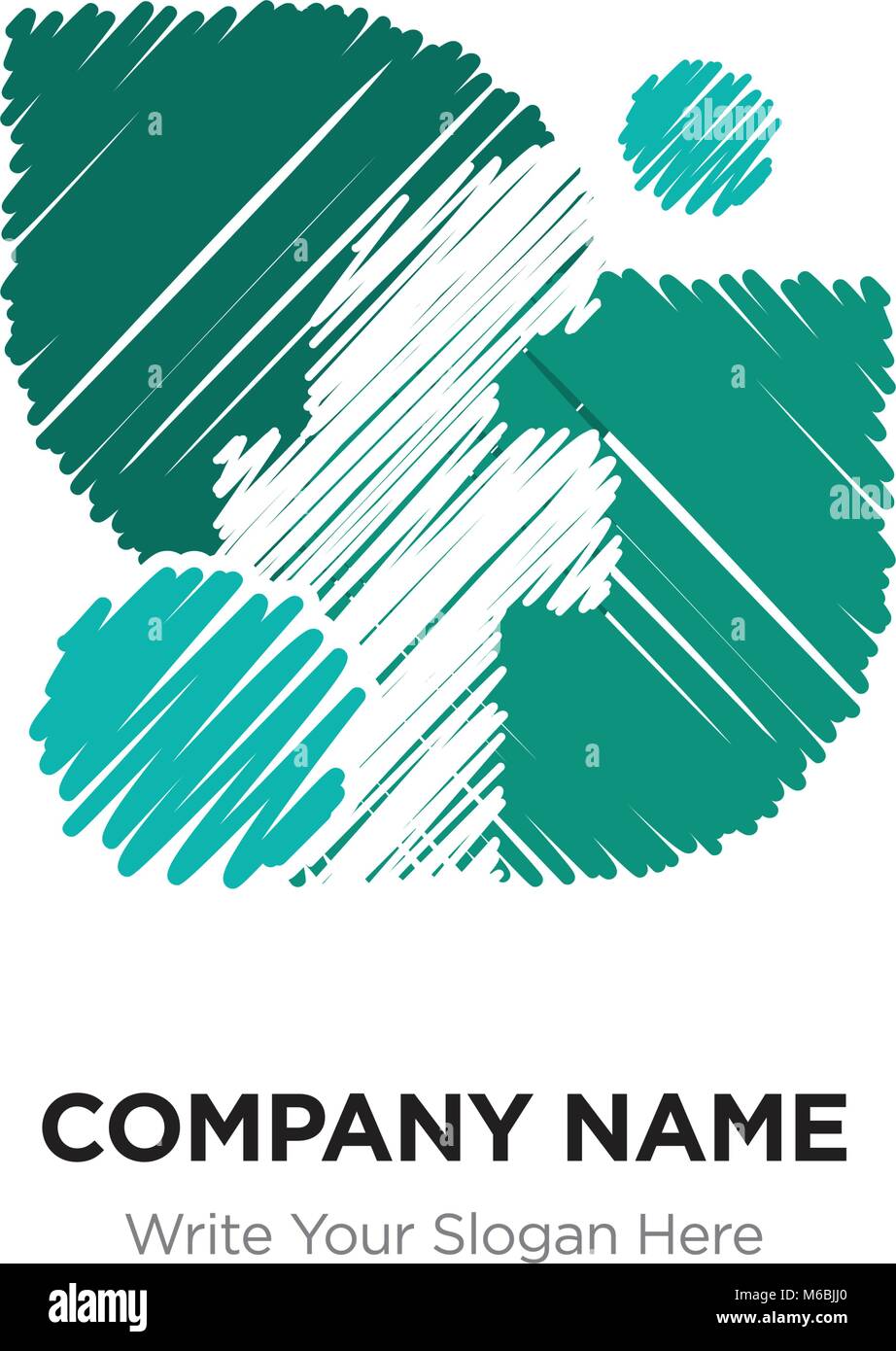 Una lettera con il logo Vintage taglio Grunge Design. Distrutto il disegno elegante icona lettera Vettore, alfabeto astratto logo su sfondo giallo. Illustrazione Vettoriale