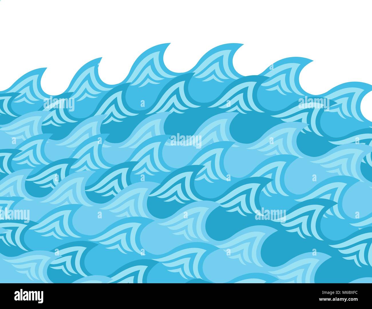Abstract blue wave design con plase per testo Illustrazione Vettoriale