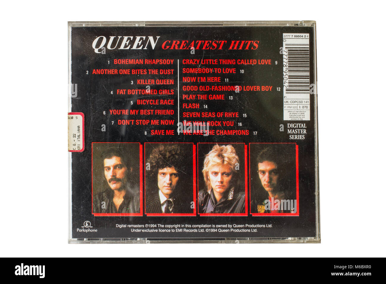 Queen Greatest Hits album originale Foto Stock