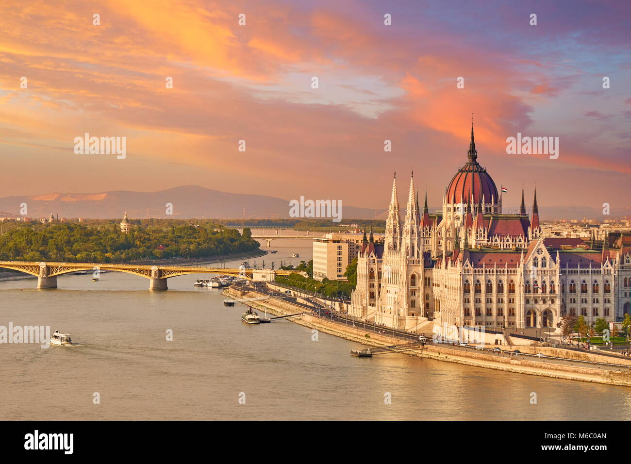 Il palazzo del parlamento, Budapest, Ungheria Foto Stock