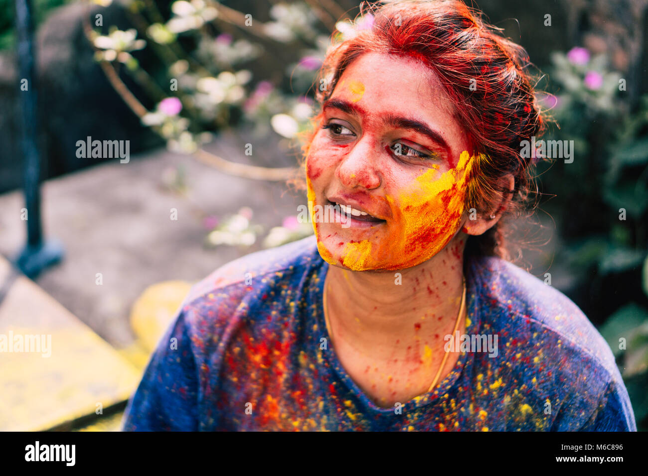 Holi in India Foto Stock