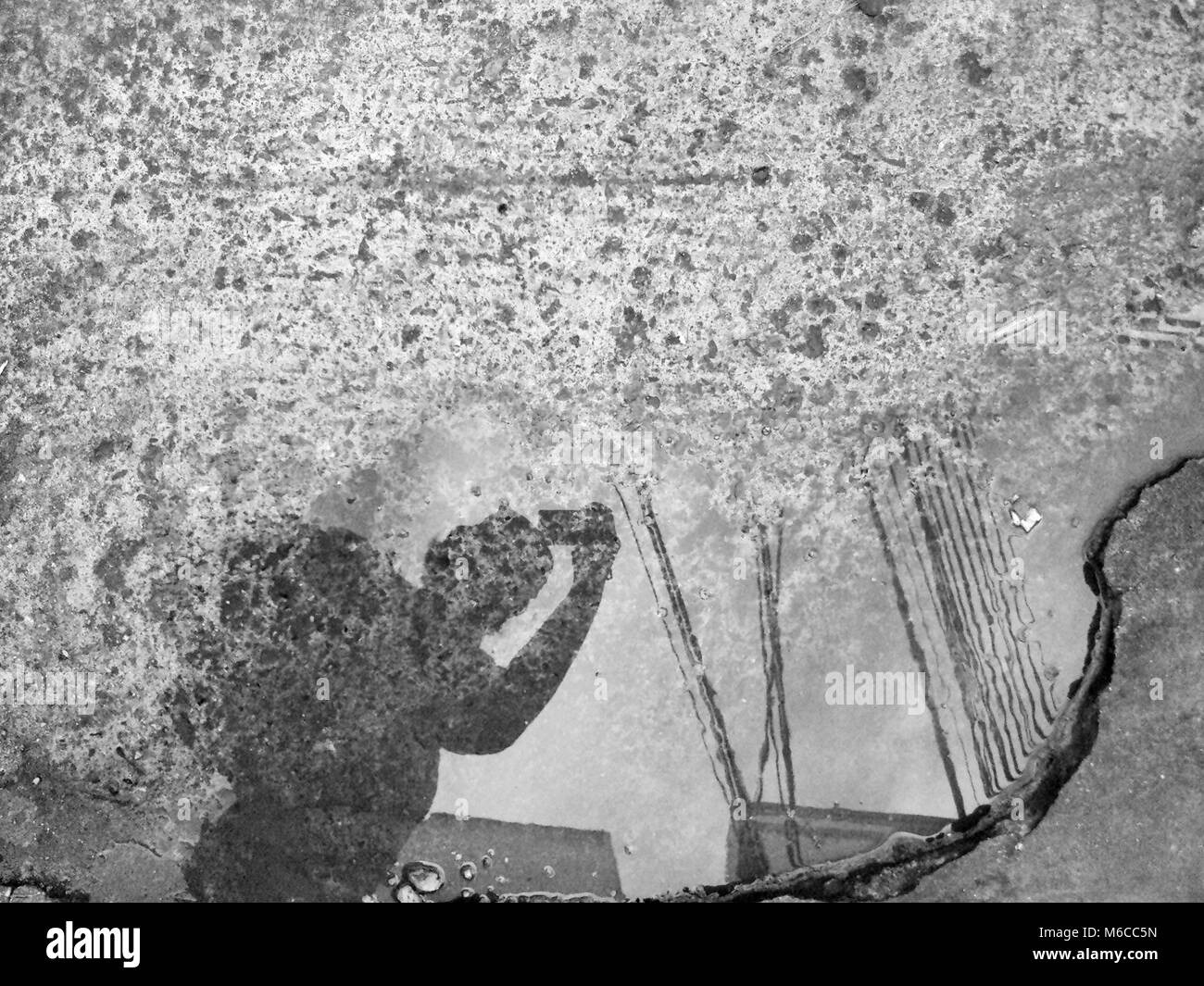 Ombra e luce monotono Foto Stock