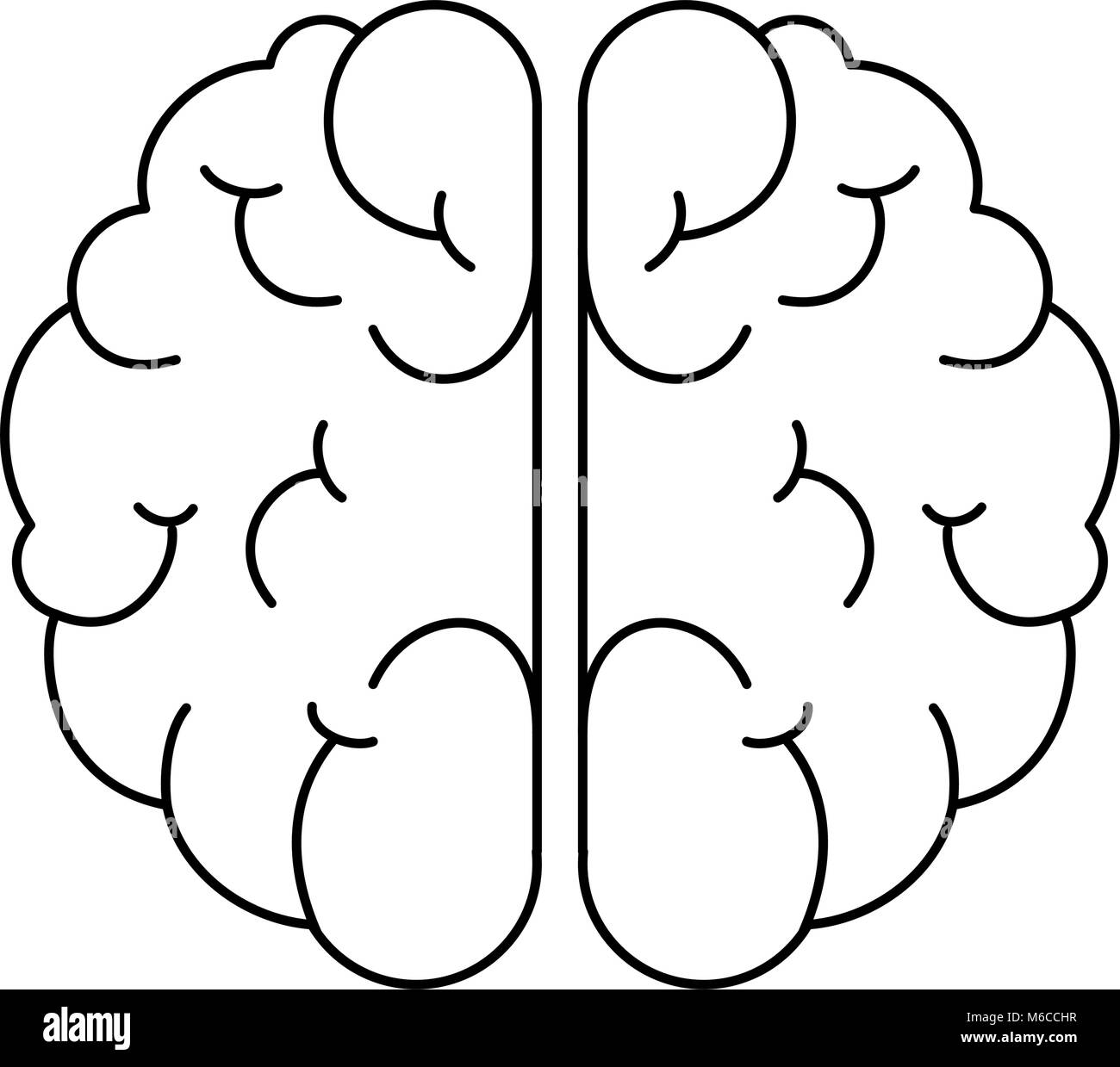 Brain storm icona isolato Illustrazione Vettoriale