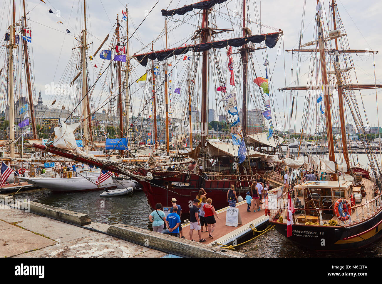 Rendez-vous 2017 TALL SHIPS REGATTA, Quebec, Canada Foto Stock