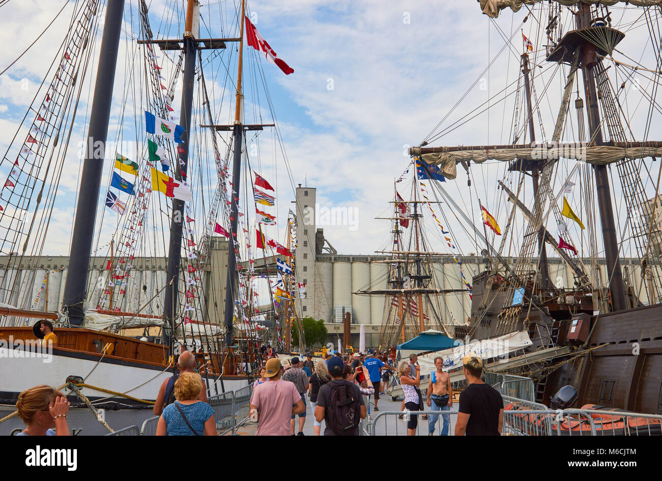 Rendez-vous 2017 TALL SHIPS REGATTA, Quebec, Canada Foto Stock