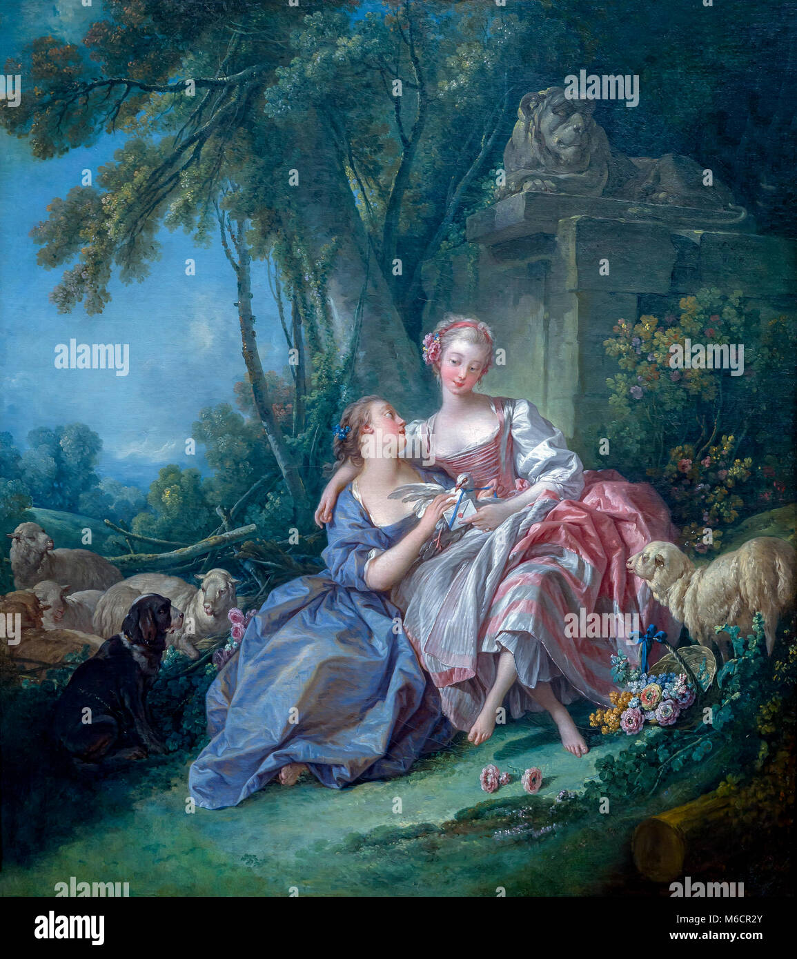 La Lettera d'amore, Francois Boucher, 1750, National Gallery of Art di Washington DC, USA, America del Nord Foto Stock