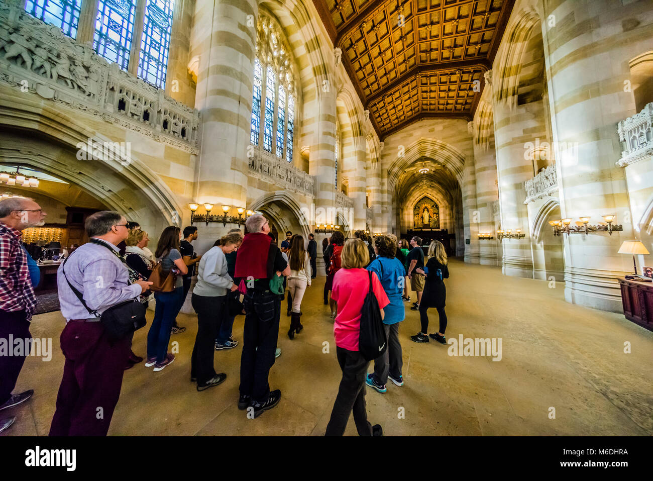 Tour Sterling Memorial Library Yale University   New Haven, Connecticut, Stati Uniti d'America Foto Stock