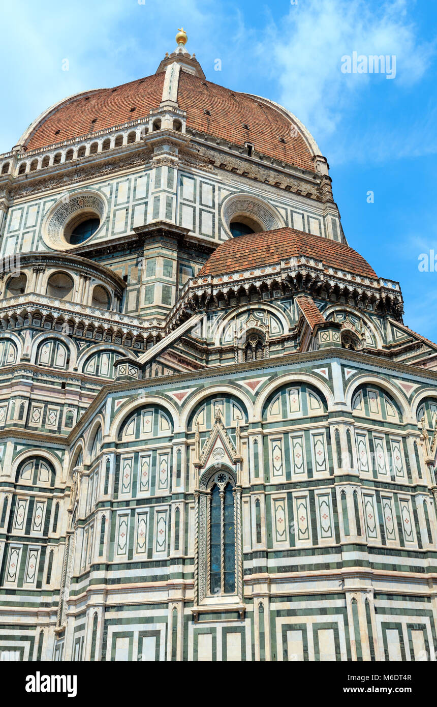 Cattedrale di Santa Maria del Fiore (Duomo di Firenze). Firenze la città capitale della regione Toscana, Italia. La basilica è una delle più grandi chiese in Foto Stock